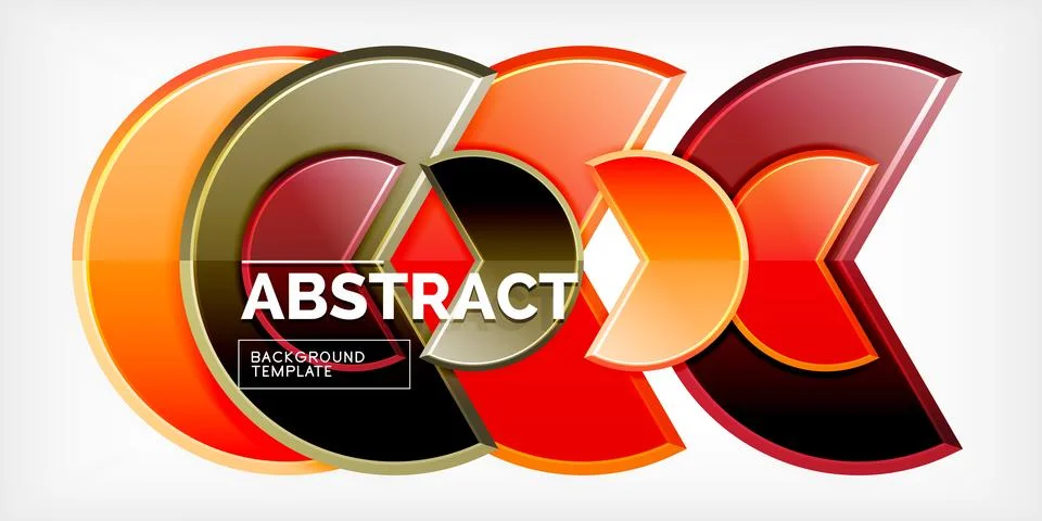 Trendy round shapes with triangular angle design element. Vector Illustration Illustrazione stock