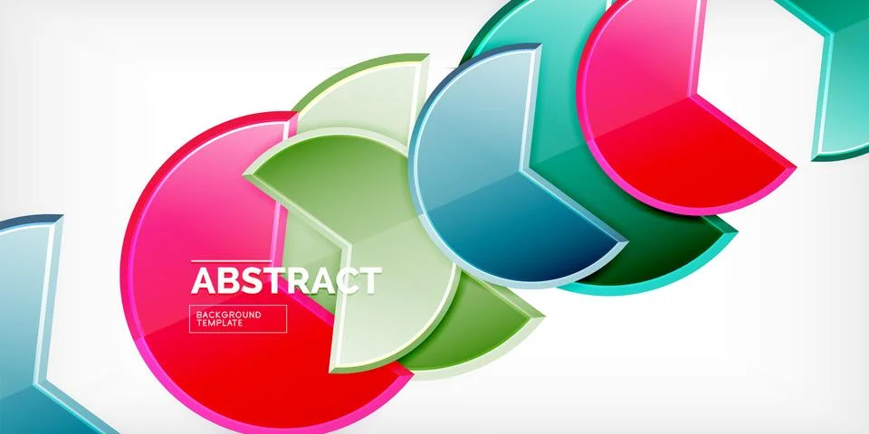 Trendy round shapes with triangular angle design element. Vector Illustration Ilustración de archivo