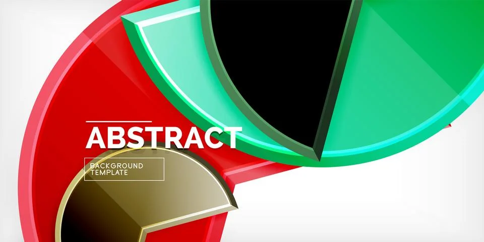 Trendy round shapes with triangular angle design element. Vector Illustration 스톡 일러스트