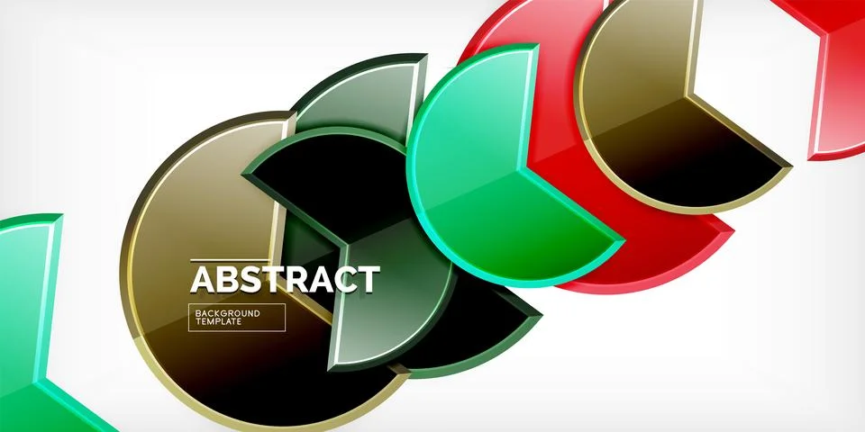 Trendy round shapes with triangular angle design element. Vector Illustration Illustrazione stock