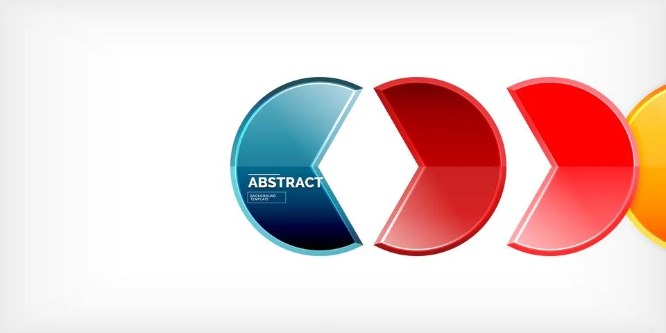 Trendy round shapes with triangular angle design element. Vector Illustration Stock Illustration