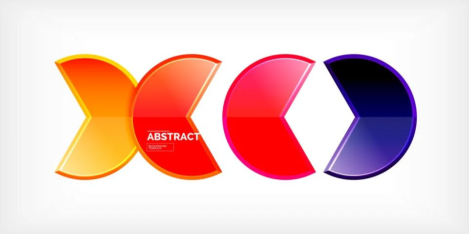 Trendy round shapes with triangular angle design element. Vector Illustration 스톡 일러스트
