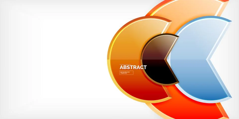 Trendy round shapes with triangular angle design element. Vector Illustration Stockillustratie