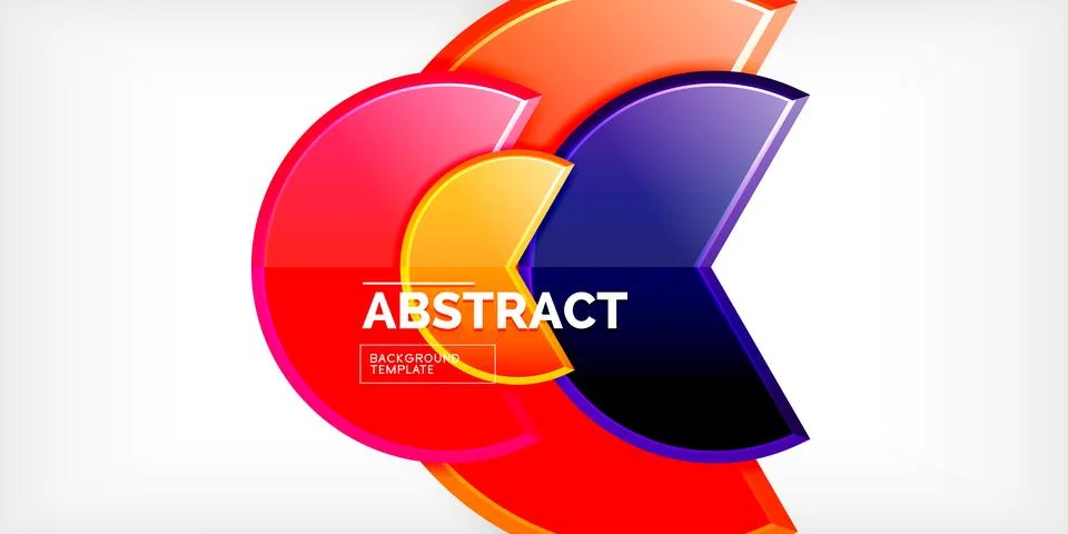 Trendy round shapes with triangular angle design element. Vector Illustration 스톡 일러스트