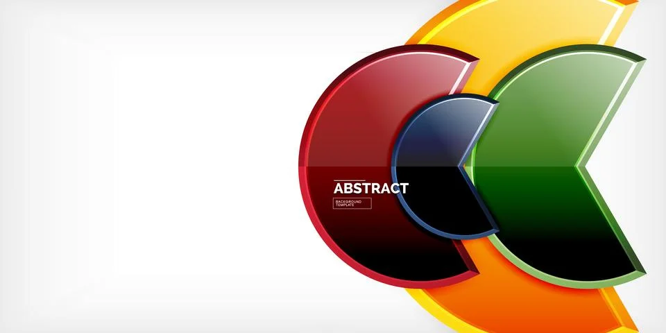 Trendy round shapes with triangular angle design element. Vector Illustration Ilustração Stock