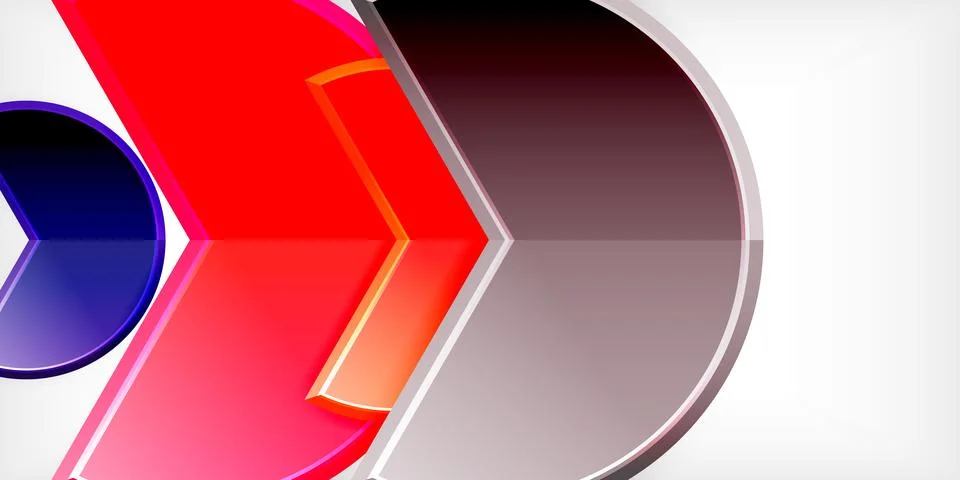 Trendy round shapes with triangular angle design element. Vector Illustration イラスト素材