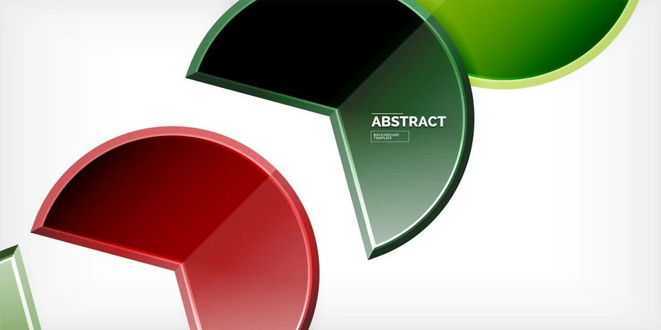 Trendy round shapes with triangular angle design element. Vector Illustration Illustrazione stock