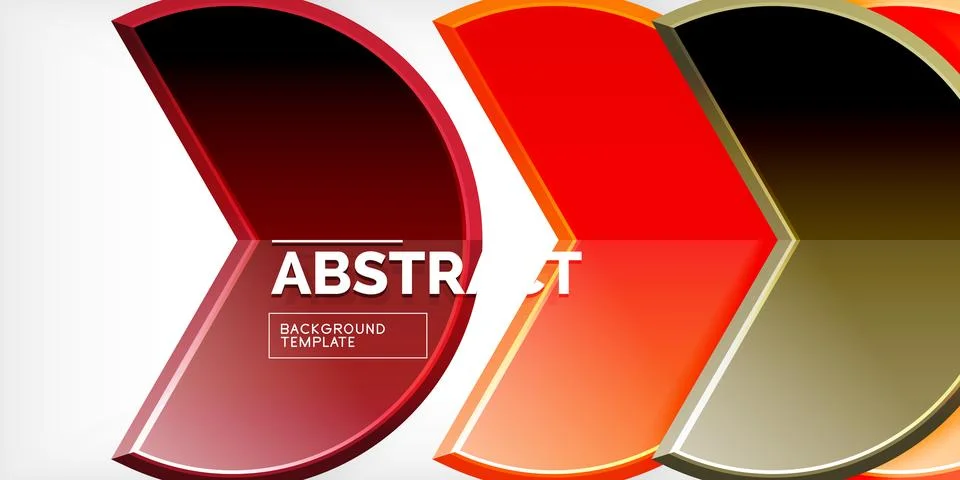 Trendy round shapes with triangular angle design element. Vector Illustration Illustrazione stock
