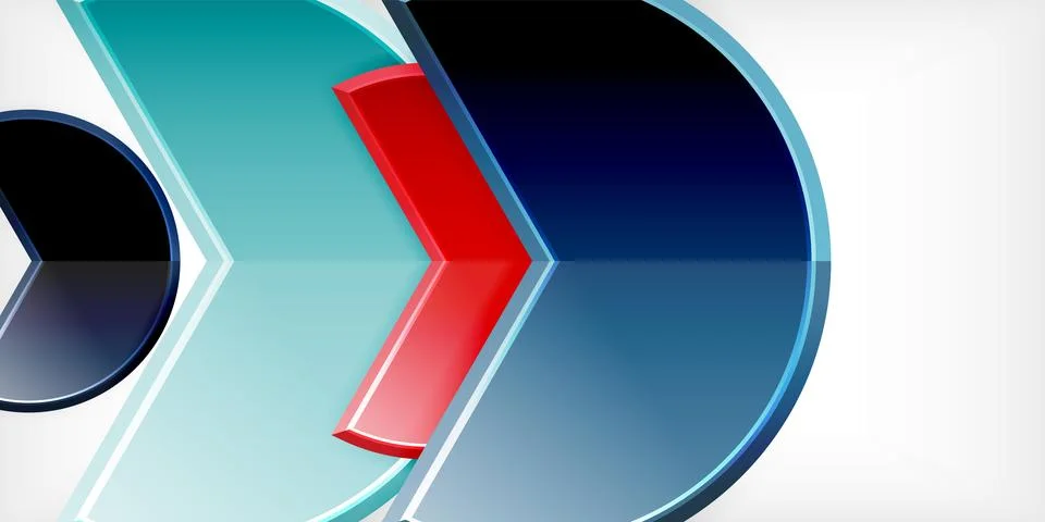 Trendy round shapes with triangular angle design element. Vector Illustration Illustrazione stock