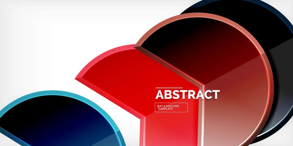 Trendy round shapes with triangular angle design element. Vector Illustration Stockillustratie