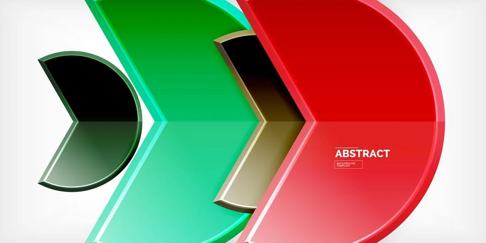 Trendy round shapes with triangular angle design element. Vector Illustration イラスト素材