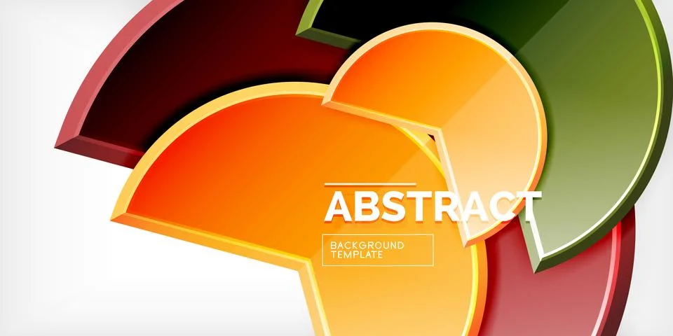 Trendy round shapes with triangular angle design element. Vector Illustration 库存插图