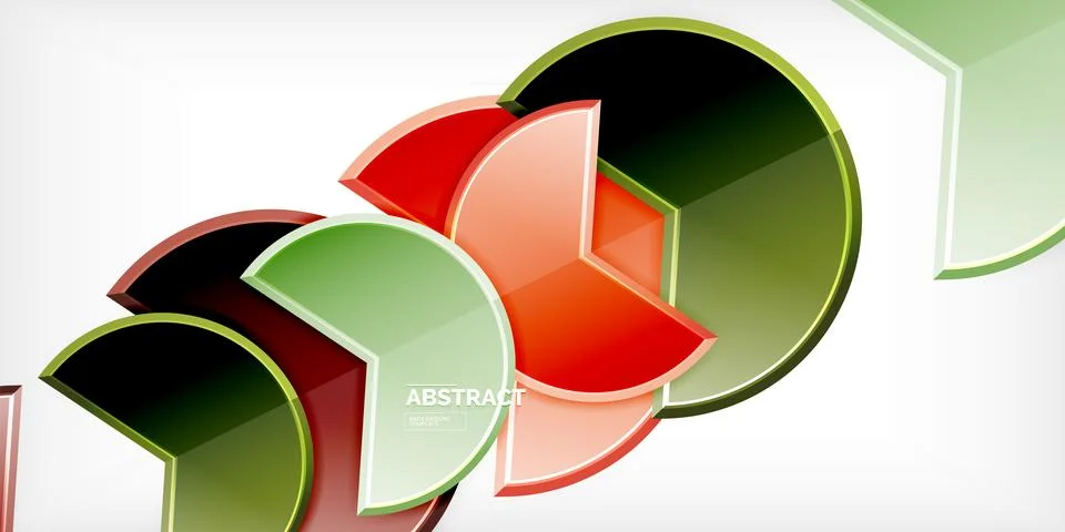 Trendy round shapes with triangular angle design element. Vector Illustration Illustrazione stock