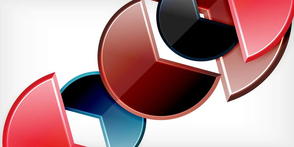 Trendy round shapes with triangular angle design element. Vector Illustration Ilustración de archivo