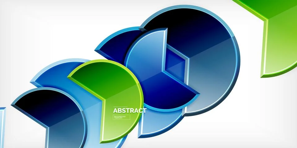 Trendy round shapes with triangular angle design element. Vector Illustration Ilustração Stock