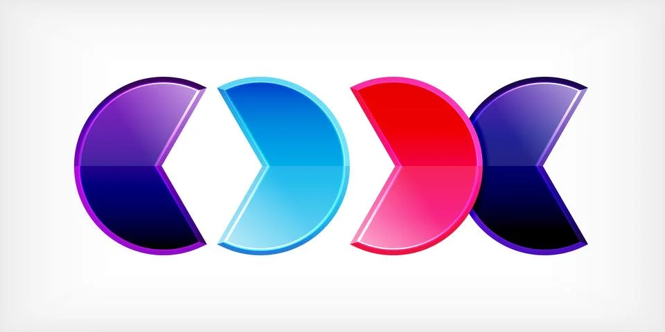 Trendy round shapes with triangular angle design element. Vector Illustration Ilustração Stock