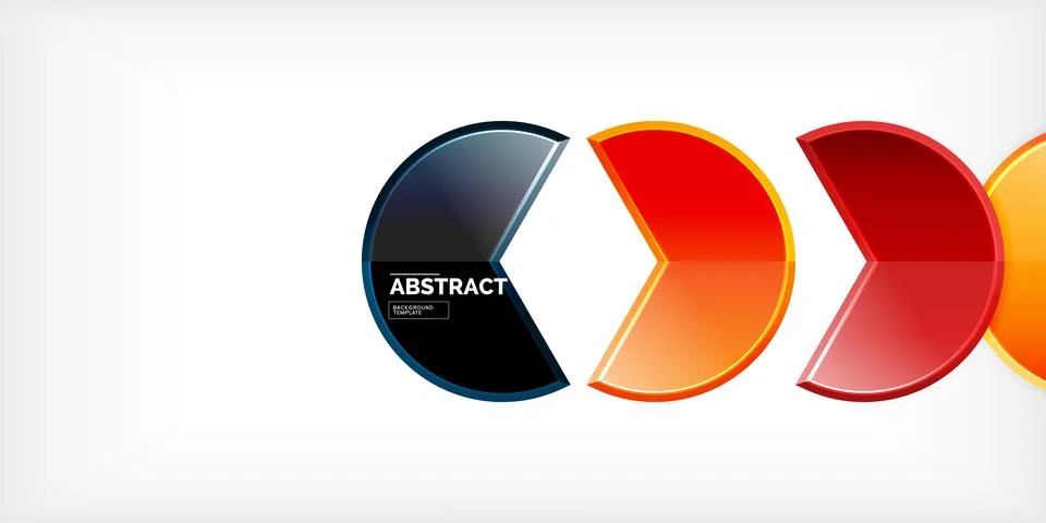 Trendy round shapes with triangular angle design element. Vector Illustration 스톡 일러스트