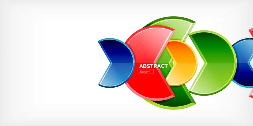 Trendy round shapes with triangular angle design element. Vector Illustration Ilustração Stock