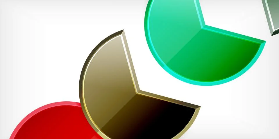 Trendy round shapes with triangular angle design element. Vector Illustration Stock Illustration