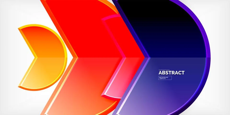Trendy round shapes with triangular angle design element. Vector Illustration 스톡 일러스트