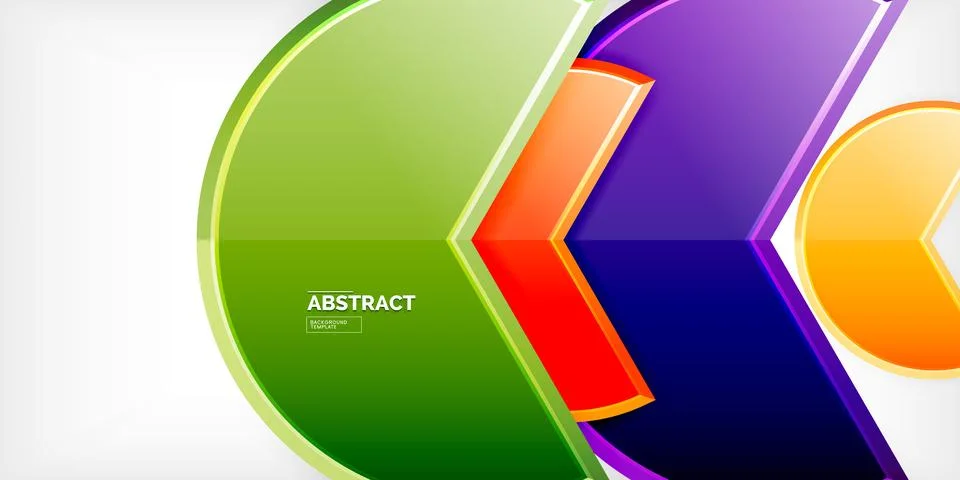 Trendy round shapes with triangular angle design element. Vector Illustration Stock Illustration