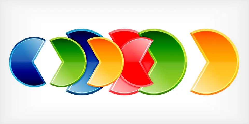 Trendy round shapes with triangular angle design element. Vector Illustration Stock Illustration