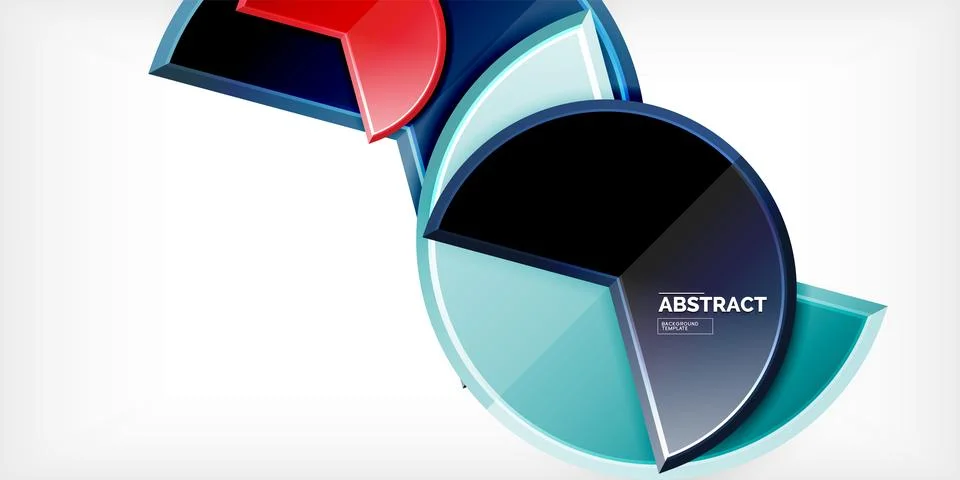 Trendy round shapes with triangular angle design element. Vector Illustration Illustrazione stock