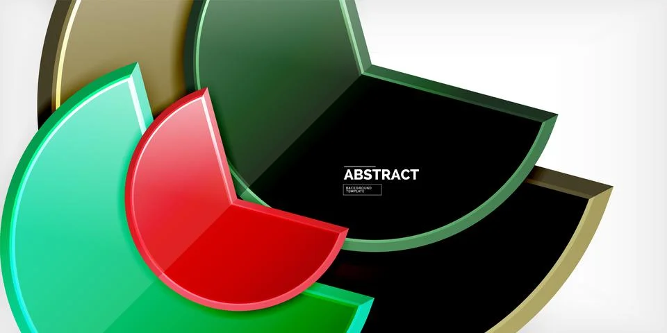 Trendy round shapes with triangular angle design element. Vector Illustration Ilustração Stock