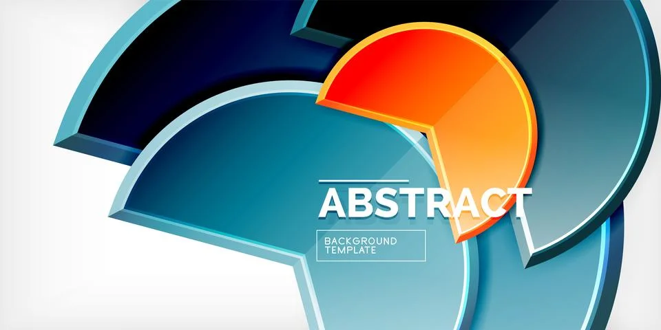 Trendy round shapes with triangular angle design element. Vector Illustration Ilustração Stock