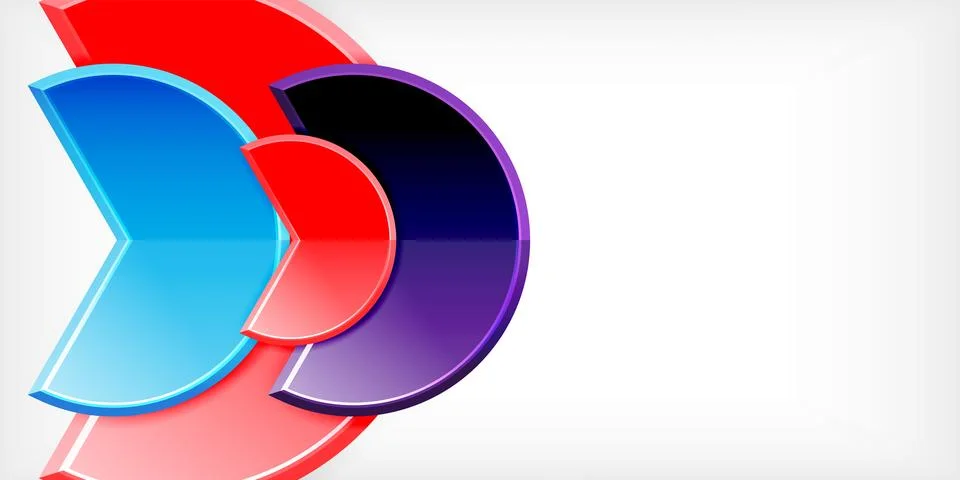 Trendy round shapes with triangular angle design element. Vector Illustration Stock Illustration