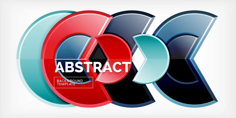 Trendy round shapes with triangular angle design element. Vector Illustration Stockillustratie