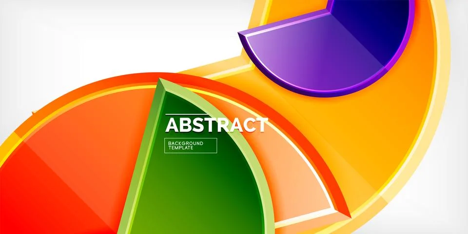 Trendy round shapes with triangular angle design element. Vector Illustration Illustrazione stock