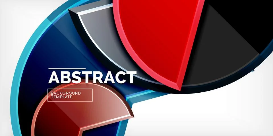 Trendy round shapes with triangular angle design element. Vector Illustration Ilustração Stock