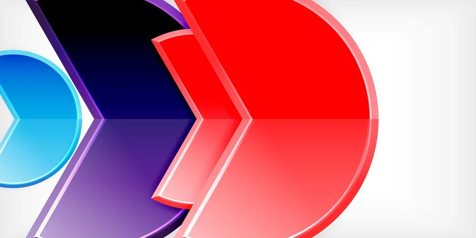 Trendy round shapes with triangular angle design element. Vector Illustration Stock Illustration