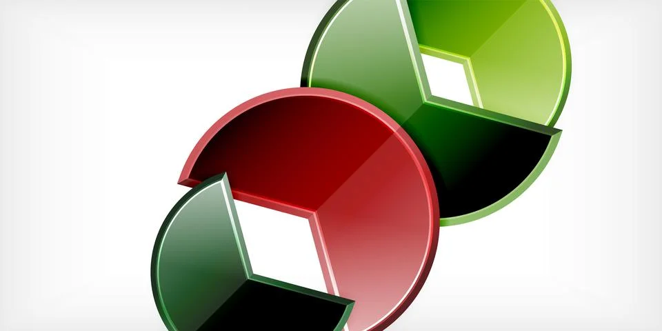 Trendy round shapes with triangular angle design element. Vector Illustration Stock Illustration