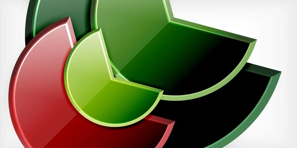 Trendy round shapes with triangular angle design element. Vector Illustration Ilustração Stock