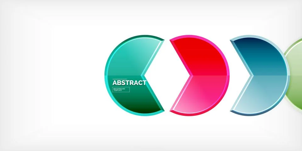 Trendy round shapes with triangular angle design element. Vector Illustration Ilustração Stock