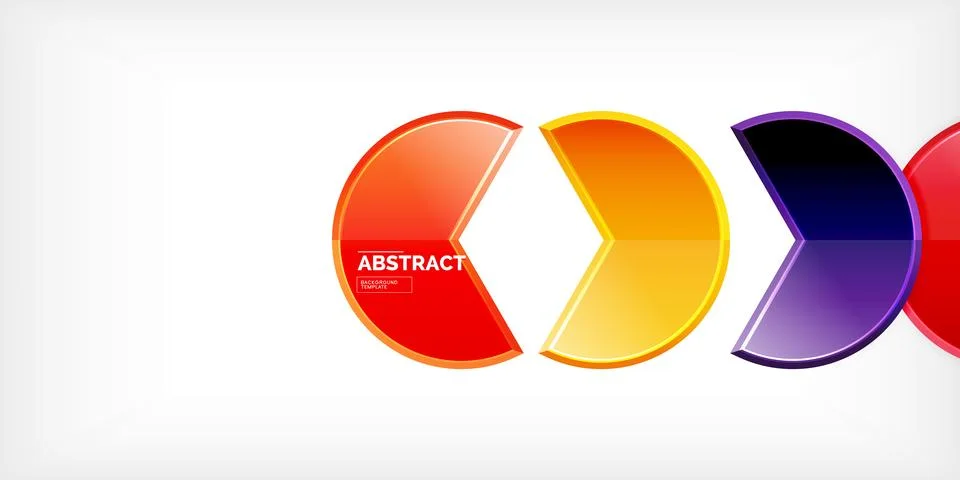 Trendy round shapes with triangular angle design element. Vector Illustration Ilustração Stock