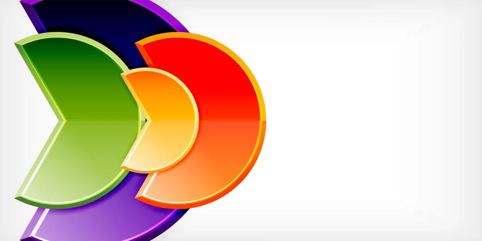 Trendy round shapes with triangular angle design element. Vector Illustration Stock Illustration