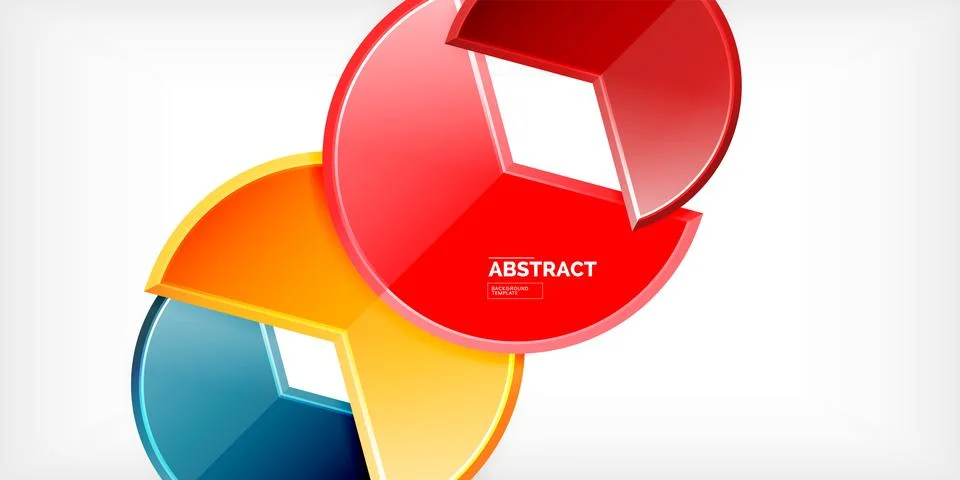 Trendy round shapes with triangular angle design element. Vector Illustration Stockillustratie