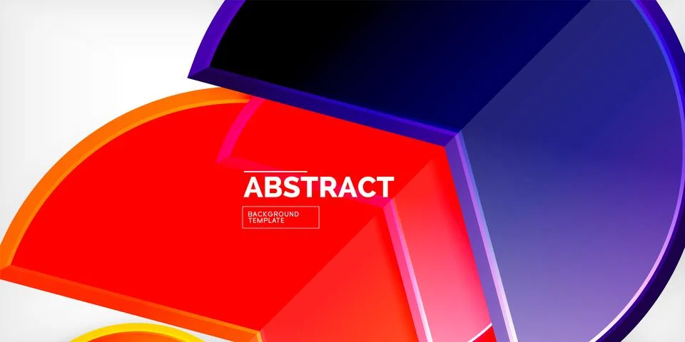 Trendy round shapes with triangular angle design element. Vector Illustration Stock Illustration