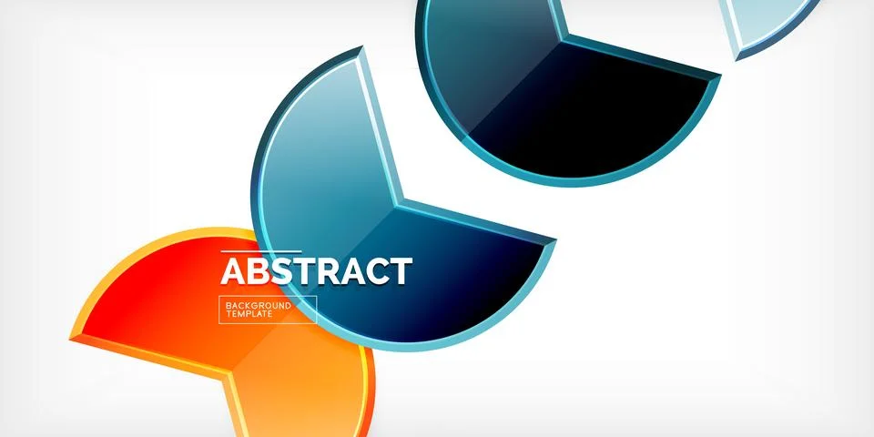 Trendy round shapes with triangular angle design element. Vector Illustration Stockillustratie