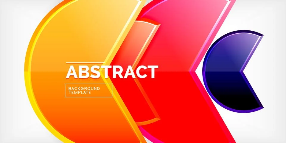 Trendy round shapes with triangular angle design element. Vector Illustration 스톡 일러스트