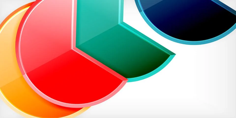 Trendy round shapes with triangular angle design element. Vector Illustration Ilustración de archivo