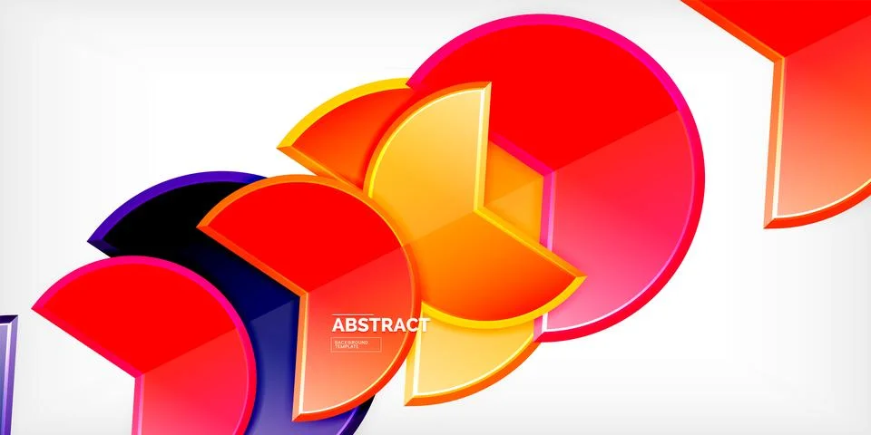 Trendy round shapes with triangular angle design element. Vector Illustration Ilustración de archivo