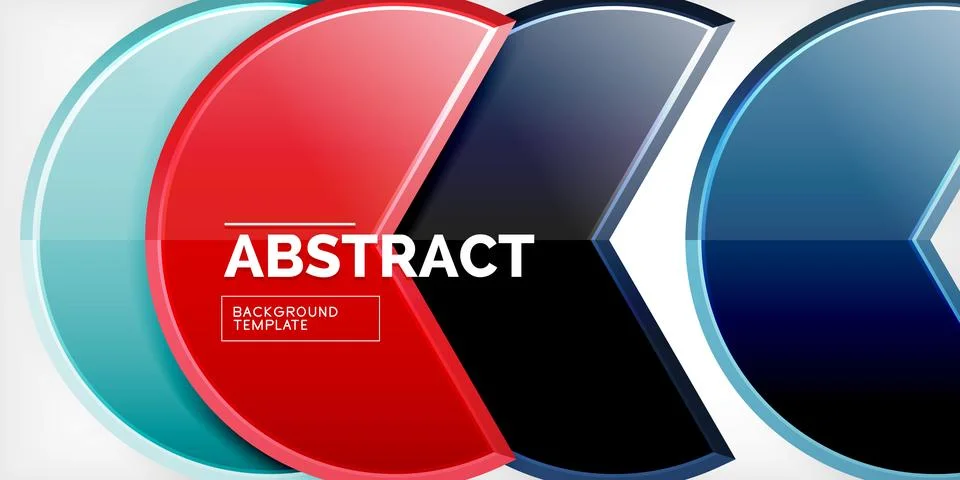 Trendy round shapes with triangular angle design element. Vector Illustration Stock Illustration