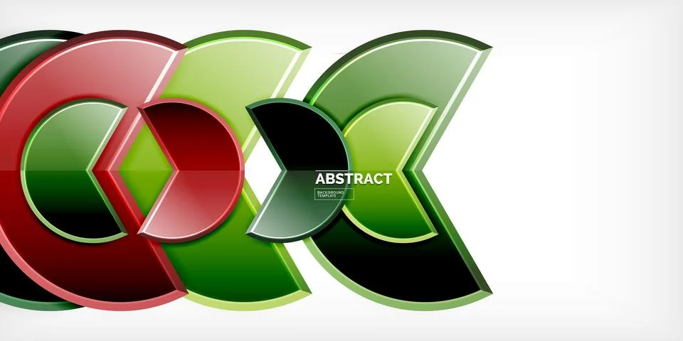 Trendy round shapes with triangular angle design element. Vector Illustration Ilustração Stock