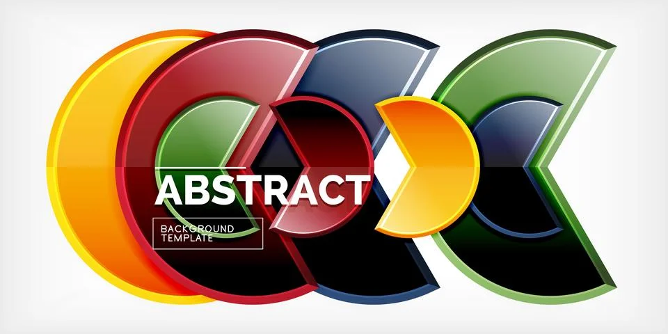 Trendy round shapes with triangular angle design element. Vector Illustration 스톡 일러스트