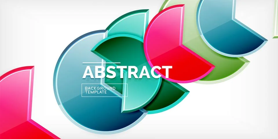 Trendy round shapes with triangular angle design element. Vector Illustration Ilustración de archivo