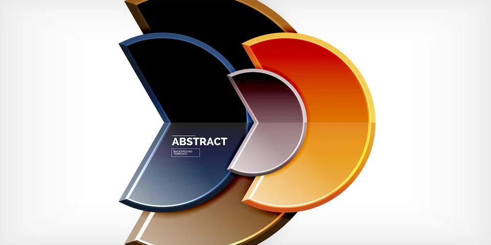 Trendy round shapes with triangular angle design element. Vector Illustration 스톡 일러스트